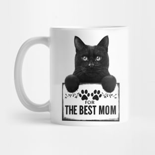 Black cat for the best mom Mug